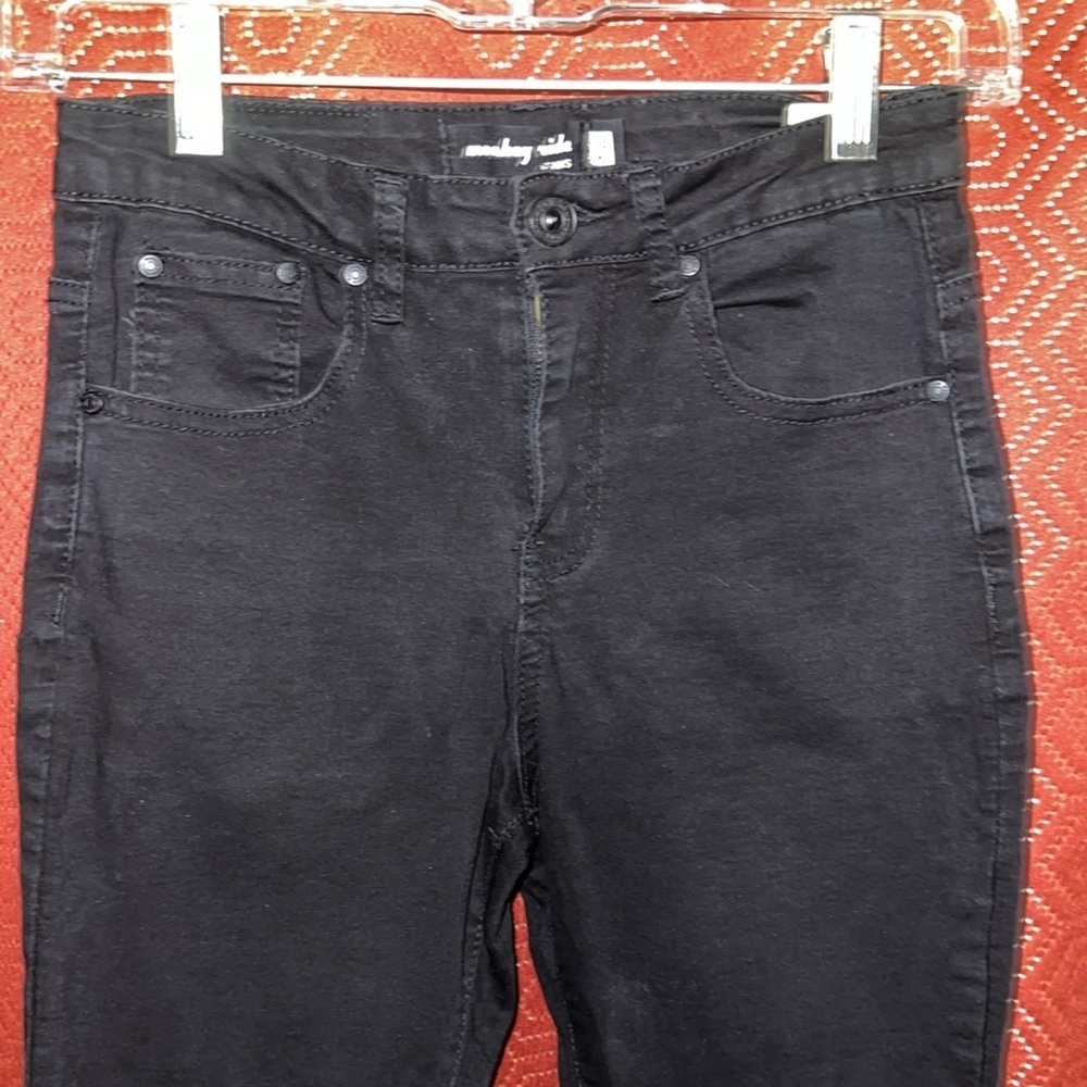 Monkey Ride Black Skinny Jeans 1/25 - Picture 3 of 8